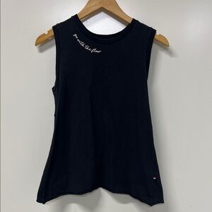 Sol Angeles Sleeveless T Shirt, Black, XS, Go With the Flow